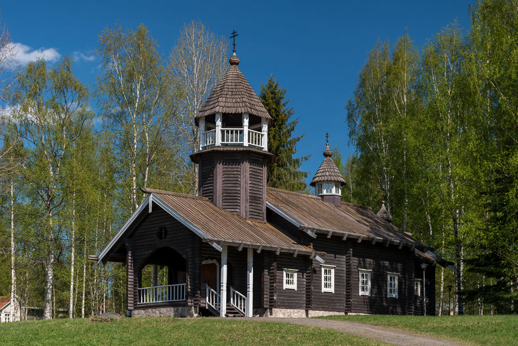 Православная церковь Вознесения Господня в Контиолахти в финской Северной Карелии.  1985