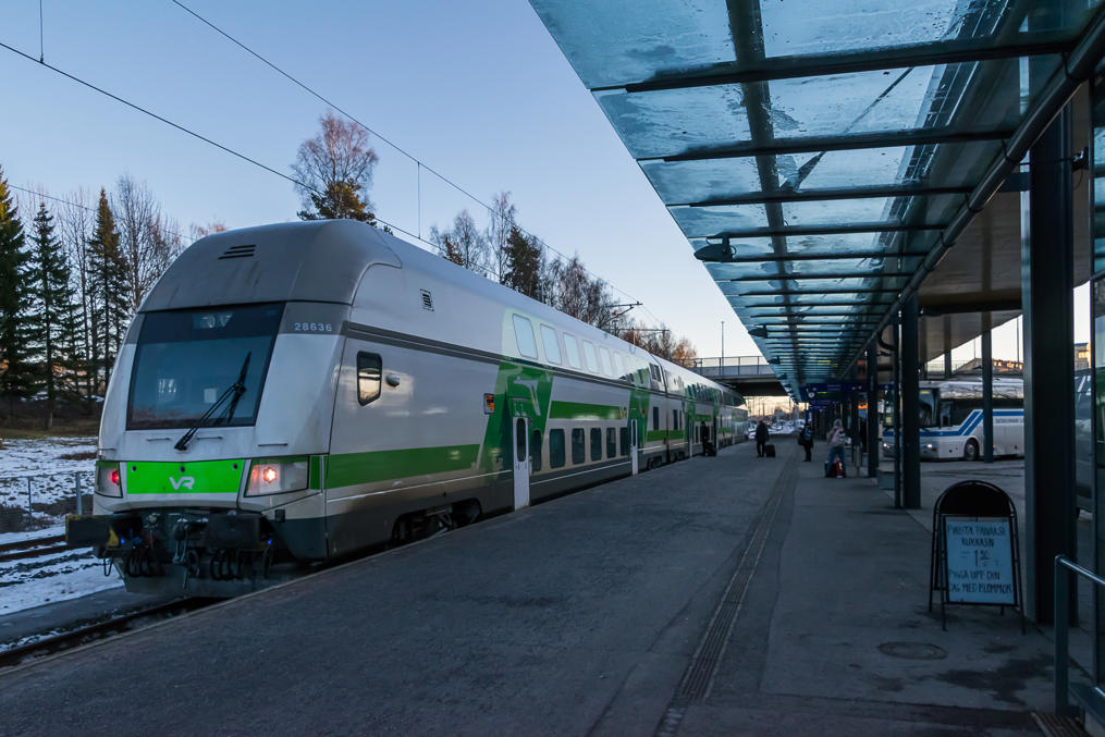 31. Поезд Вааса–Сейняйоки незадолго до отправления