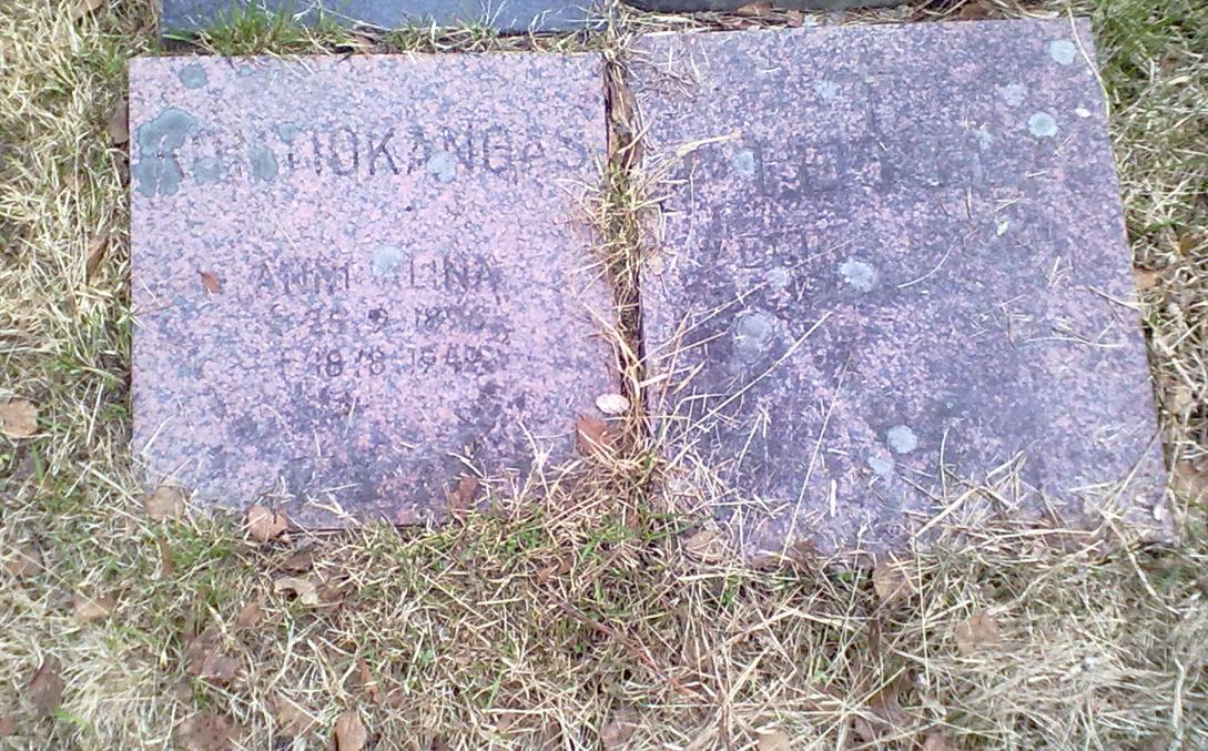 Могилы погибших участников забастовки.  Фото из вики, CC-BY-SA, https://commons.wikimedia.org/wiki/File:Kontiokankaan_ja_Pietil%C3%A4n_hautakivet.jpg