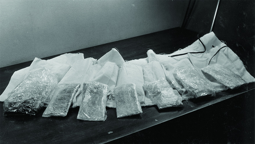 Задержанный груз гашиша в 1972 году