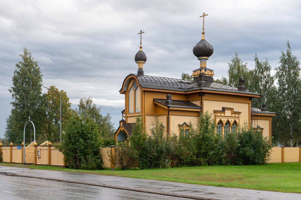 Православная церковь Торнио (церковь св. Петра и Павла), 1884.  Россия разместила в Торнио гарнизон, но небольшой; шведское направление более никогда не рассматривалось как опасное.  От построек гарнизона сохранилась лишь церковь