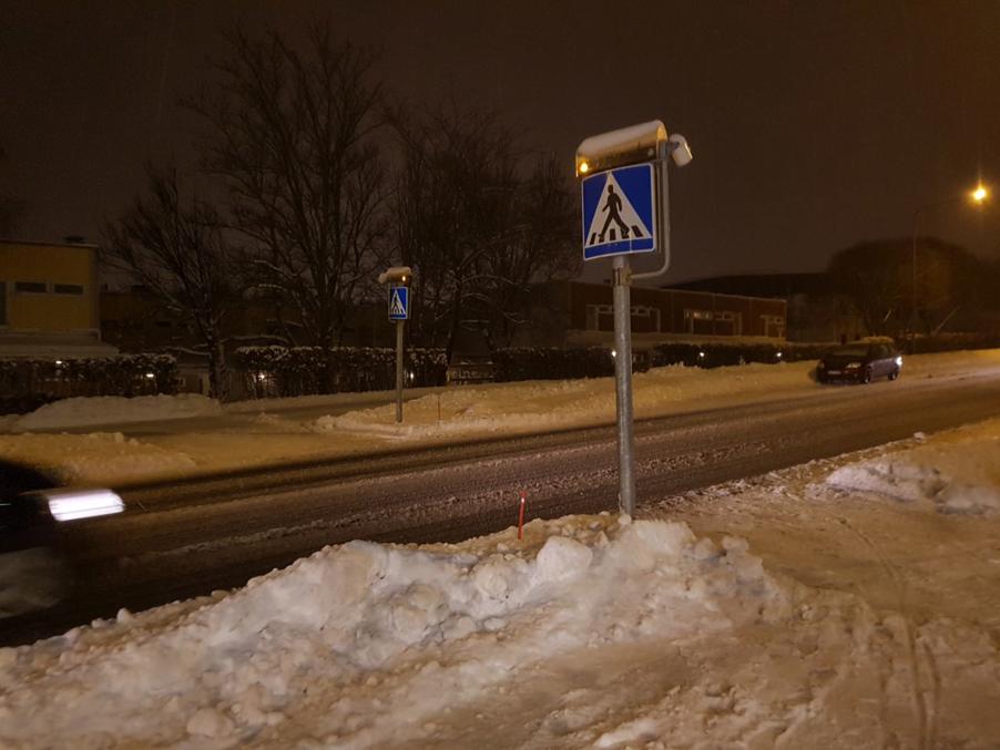 25. Пешеходный переход на улице Палосаарентие