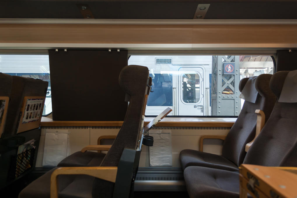 Поезд SJ изнутри